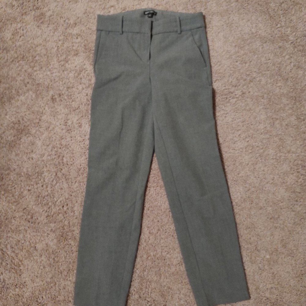 JCrew factory crop grey pants